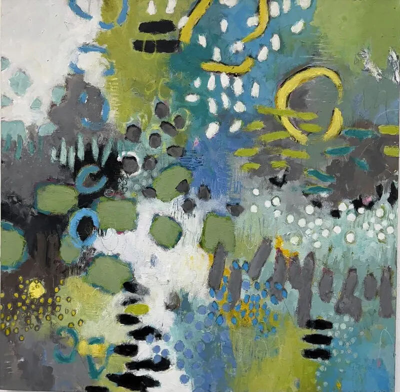 Akrylmålning Blarand av Gunilla Christiansson