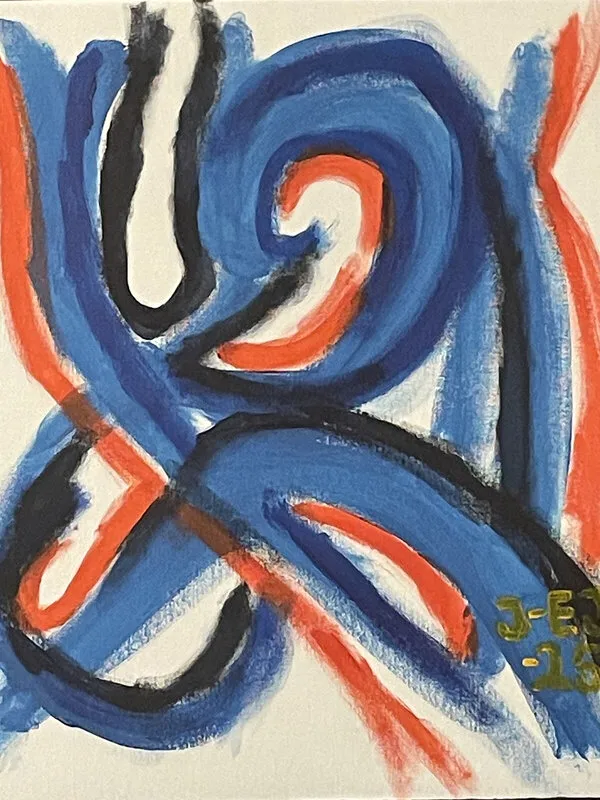 Akrylmålning Dancing Twilight av Jan-Eric Johansson