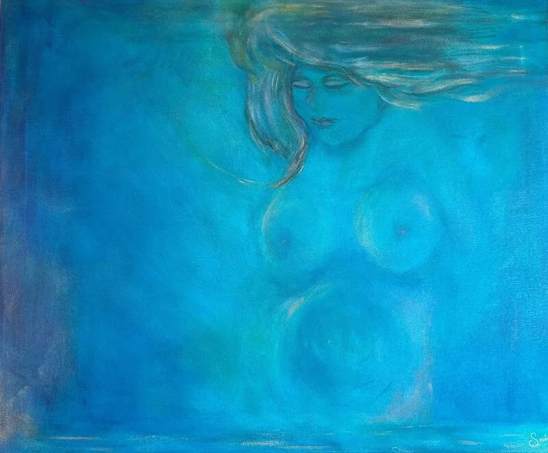 Akrylmålning av Sook Hansson