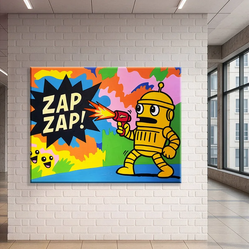 Akrylmålning Energy Burst av Emanuel Ringborg Mankert