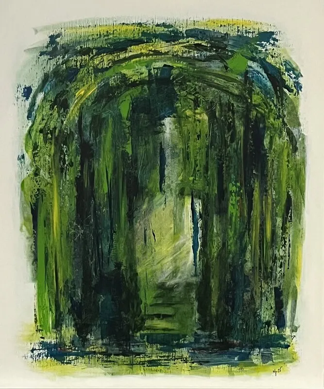 Akrylmålning The entrance av Malin Johnsson