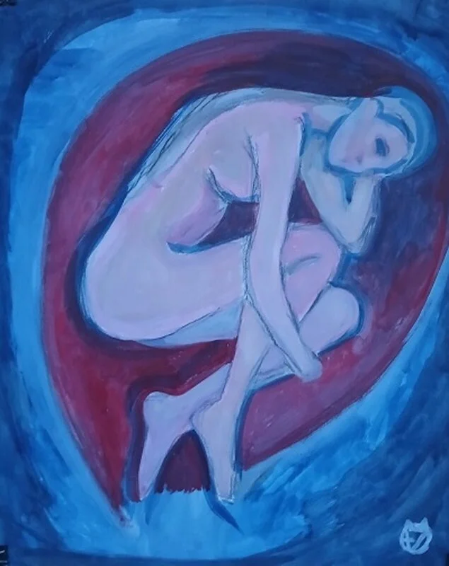 36 ) Nude Woman in an Egg. av Victor Finnigan