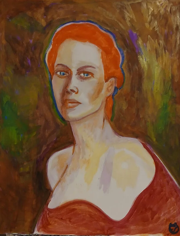 58 ) Christy Thurlington in Red. av Victor Finnigan