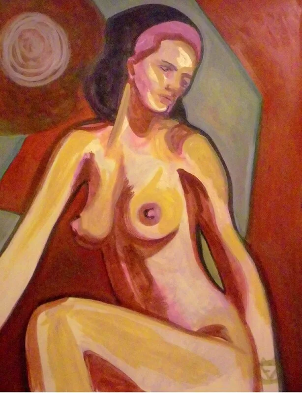 60 ) Nude Woman in colors and Forms. av Victor Finnigan