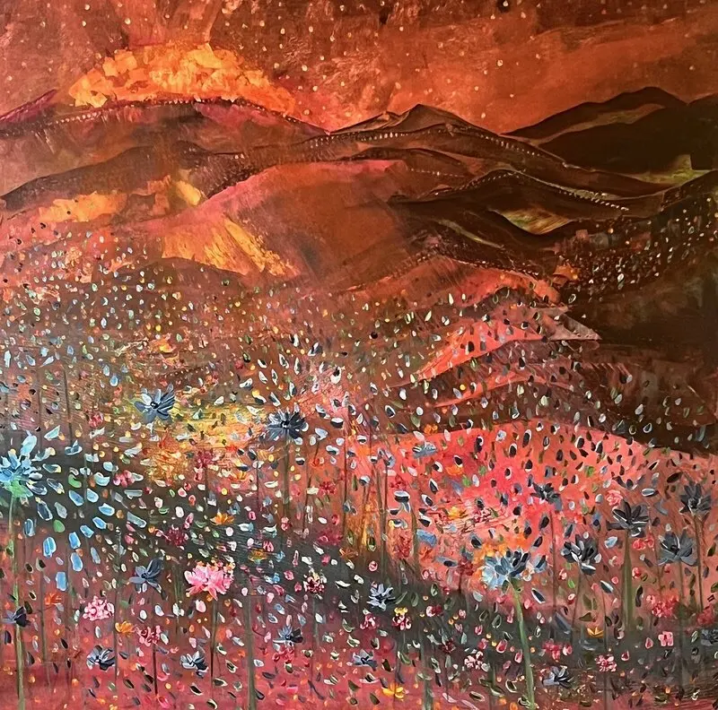 Akrylmålning Billions of I av Art By Nina Johansson