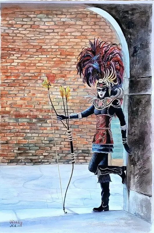 Akvarell Venedig av Natalia Apostolova