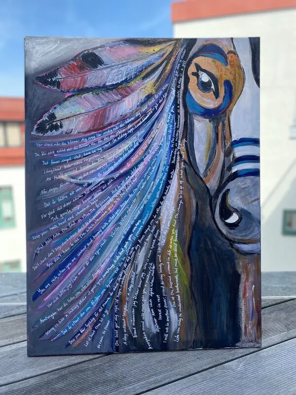 Akrylmålning av Linda Carlén