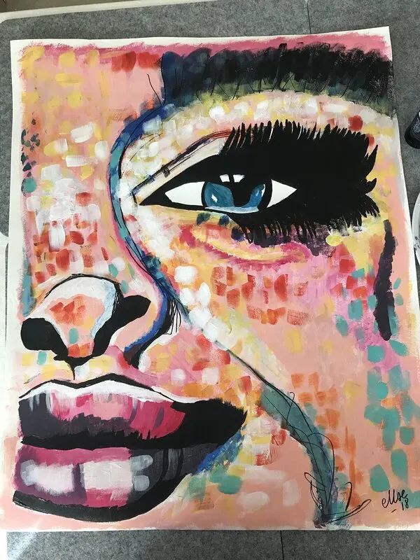 Akrylmålning av Linda Carlén