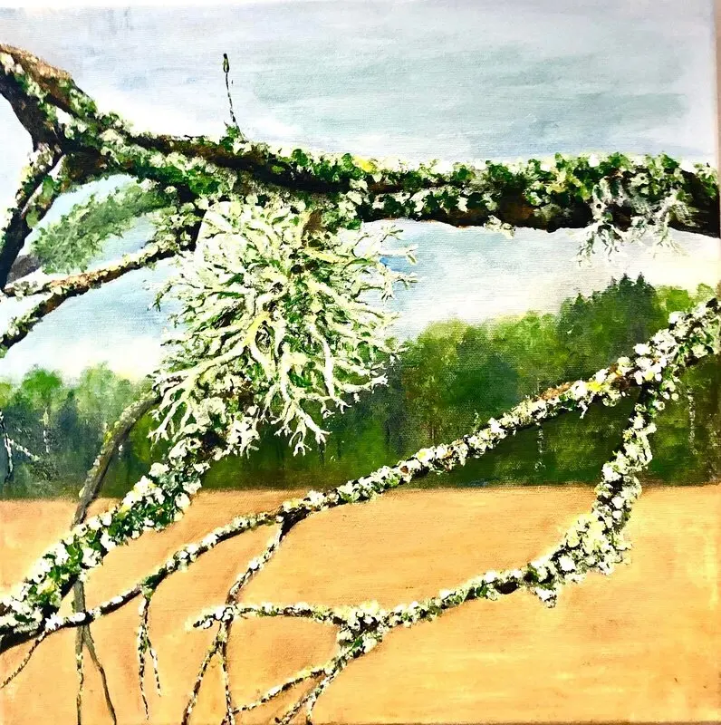 Akrylmålning Närbild 3 av LENA LOISKE