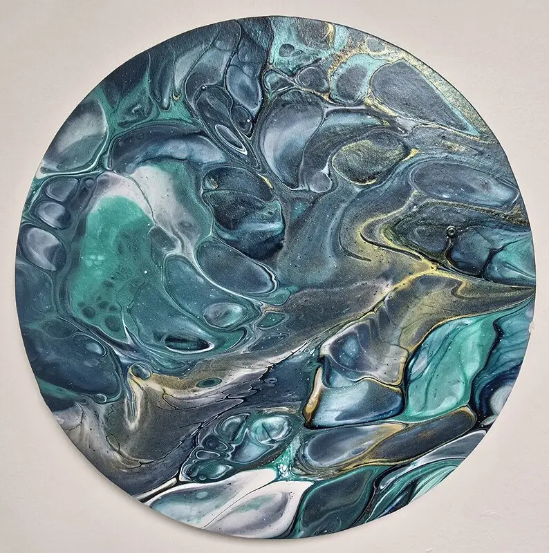 Akrylmålning Maréon av Marita Westerberg