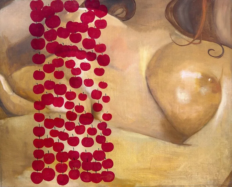 Oljemålning 90 Small Apples av Ivan Tverdun