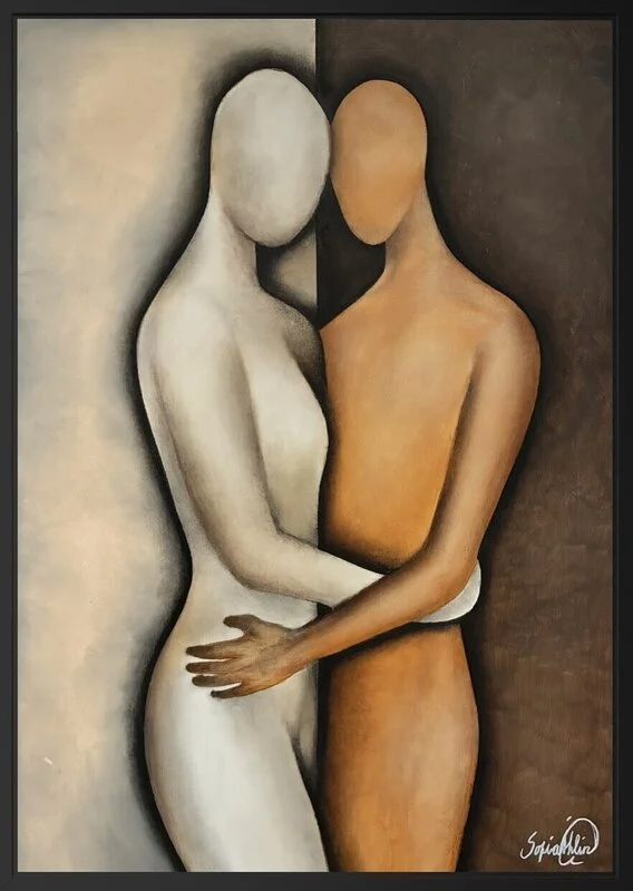 Akrylmålning One unit av Sofia Åhlin
