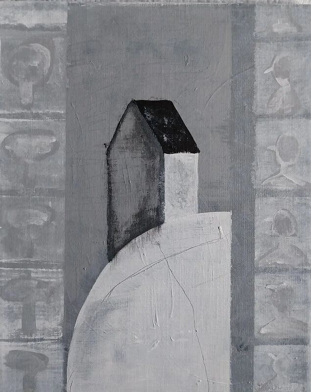 Akrylmålning JORDEN III av Margaretha Nordberg