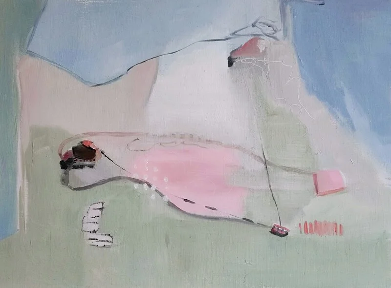 Oljemålning A walk in the park av Ola Arven