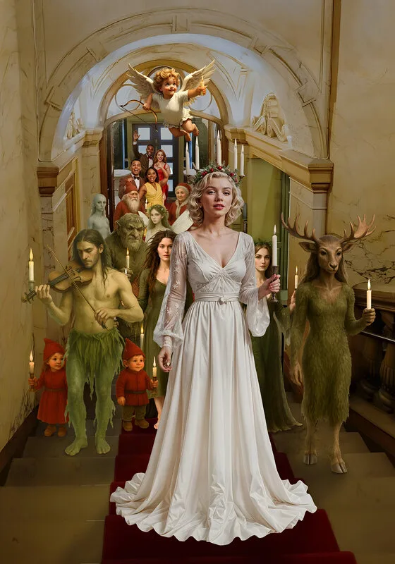 Lucia procession av Jörgen Thornberg