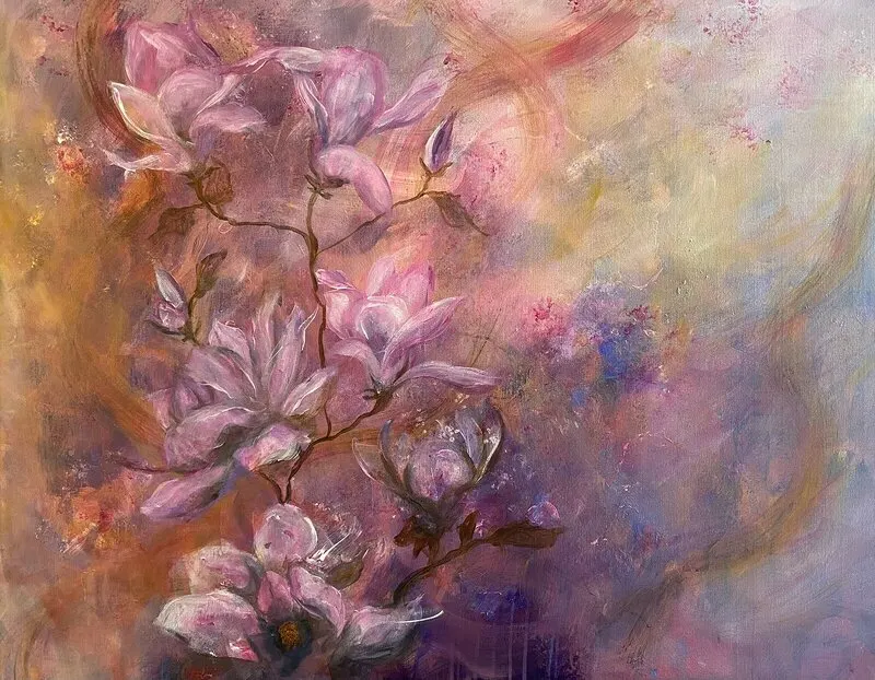 Akrylmålning Resilience av Sofia Romedahl