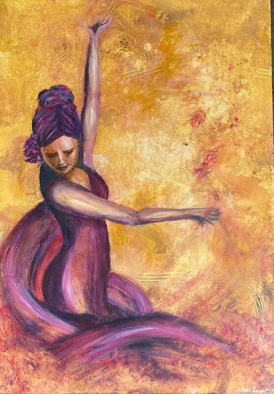 Akrylmålning Desire av Sofia Romedahl