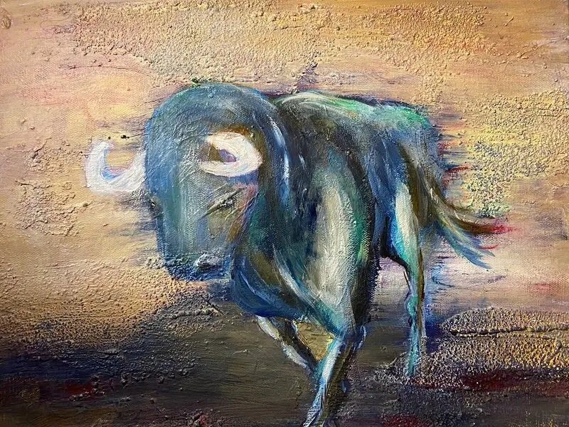 Akrylmålning Determination av Sofia Romedahl