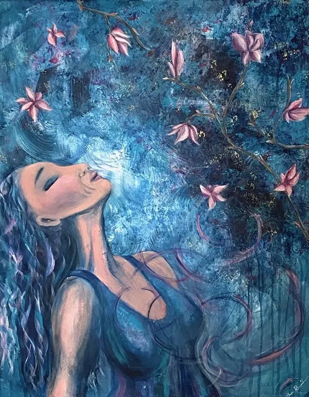 Akrylmålning Eternal Freedom av Sofia Romedahl