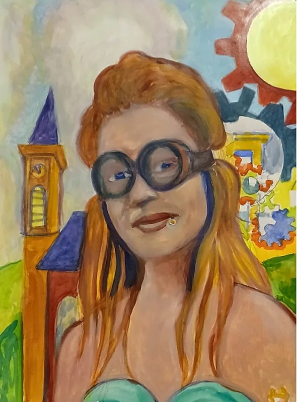 65 ) Charlotte de Witte with Steamfunk Googles. av Victor Finnigan