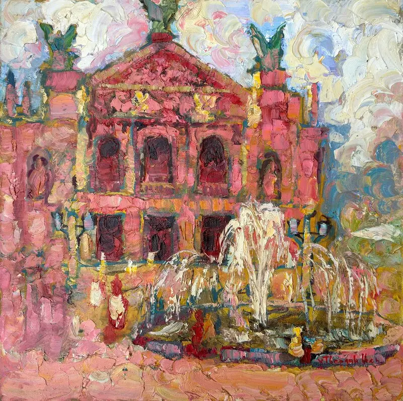 Oljemålning Favourite Opera House av Ivan Tverdun