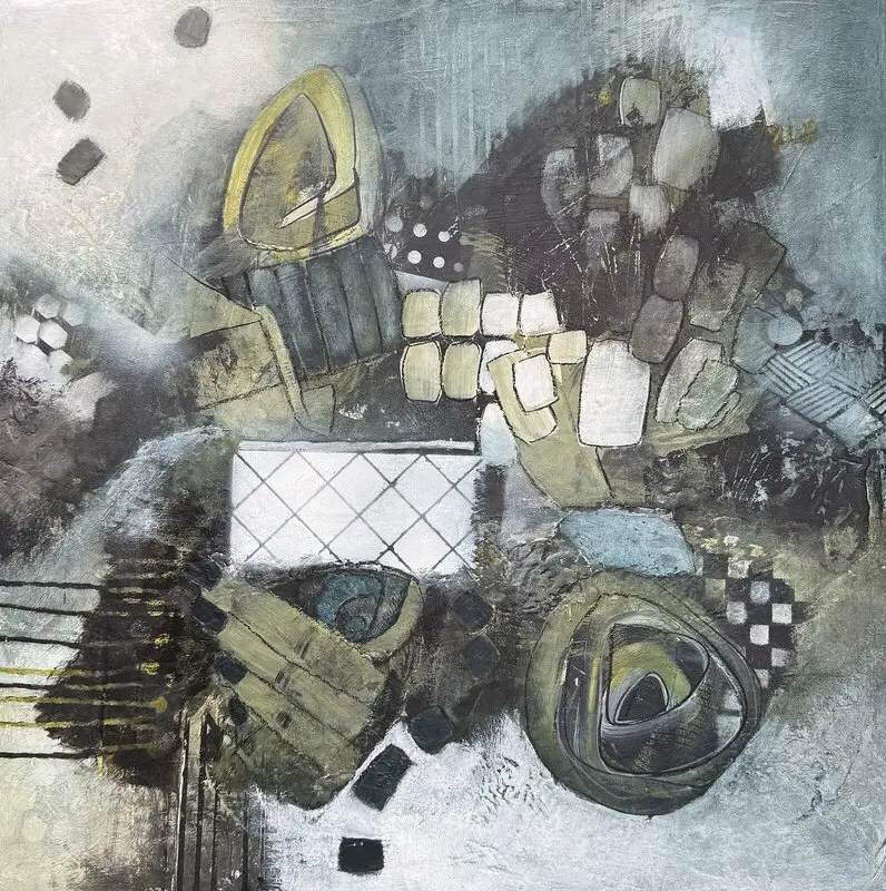 Akrylmålning Resonance av Viveca Berg