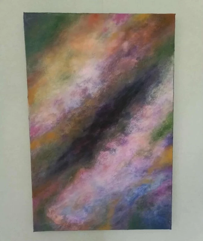 Oljemålning Moln av René Pudleiner