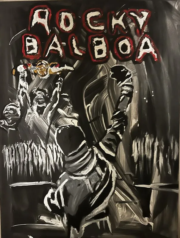 Akrylmålning av Jonas Kihlman