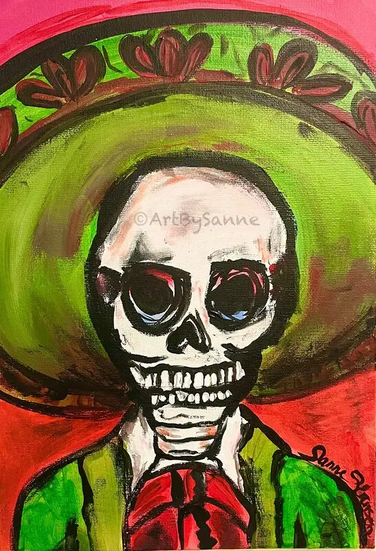 Akrylmålning LEE av Sanne Sorens