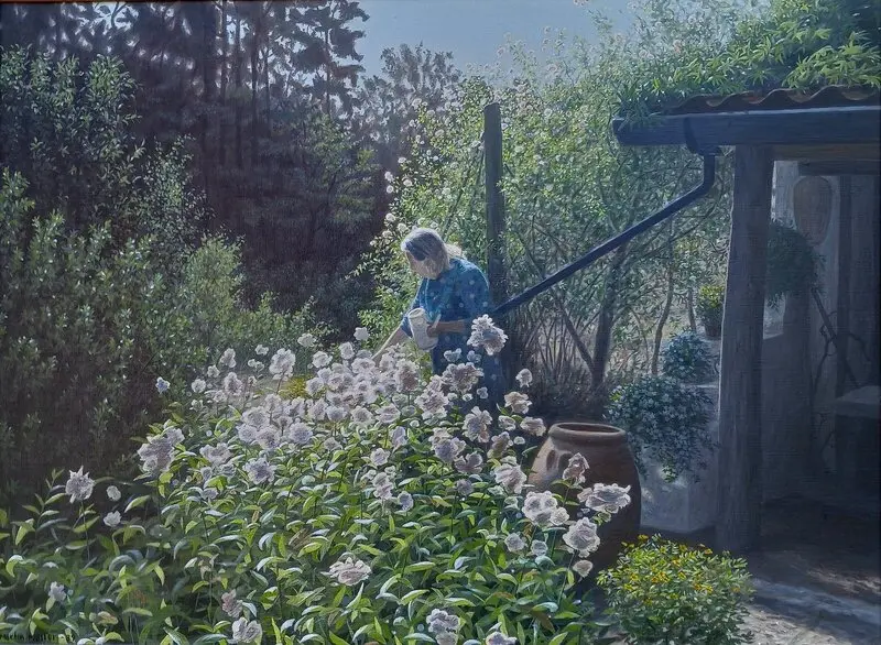 Akrylmålning Lisa av Martin Möller