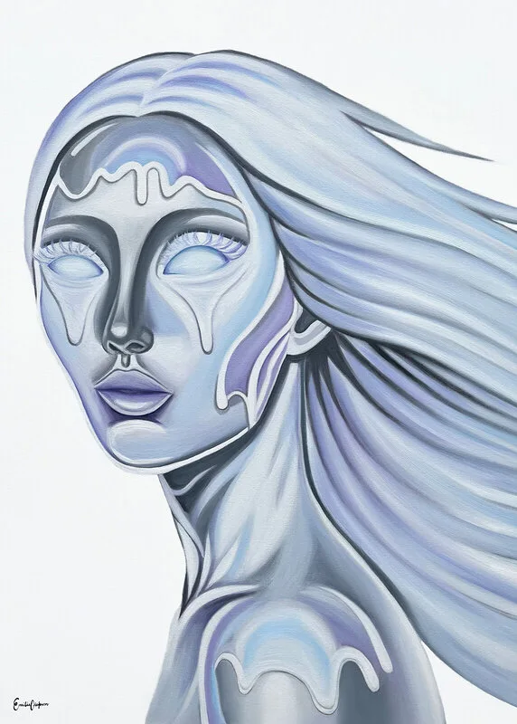 Oljemålning Blind beauty av Emilia Olofsson