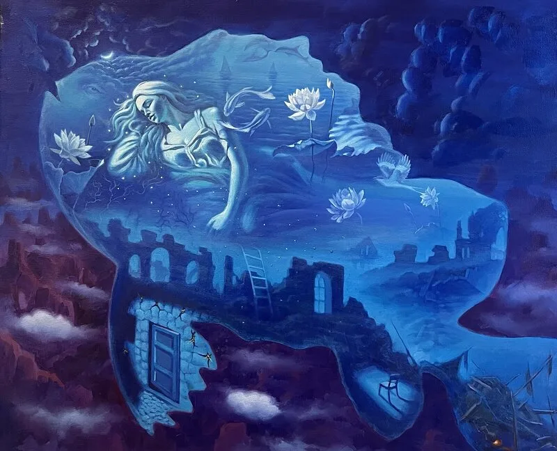 Genom den blå tystnaden av Ramz Gadzh