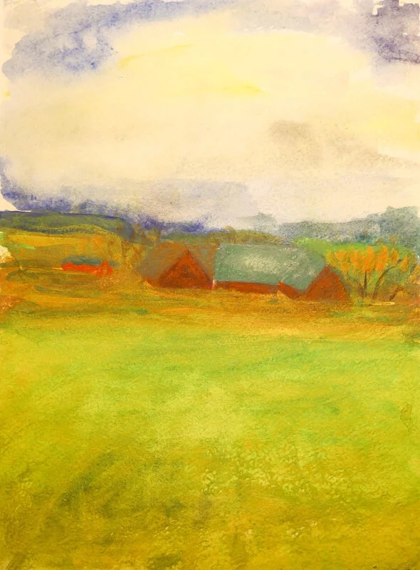 Akvarell av Åsa Elisa Dahlbeck