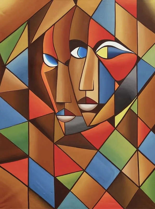 Akrylmålning Duality av Asal RavanArt