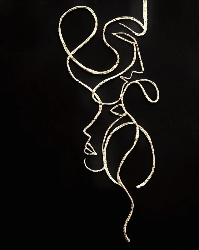 Akrylmålning Flow av Asal RavanArt