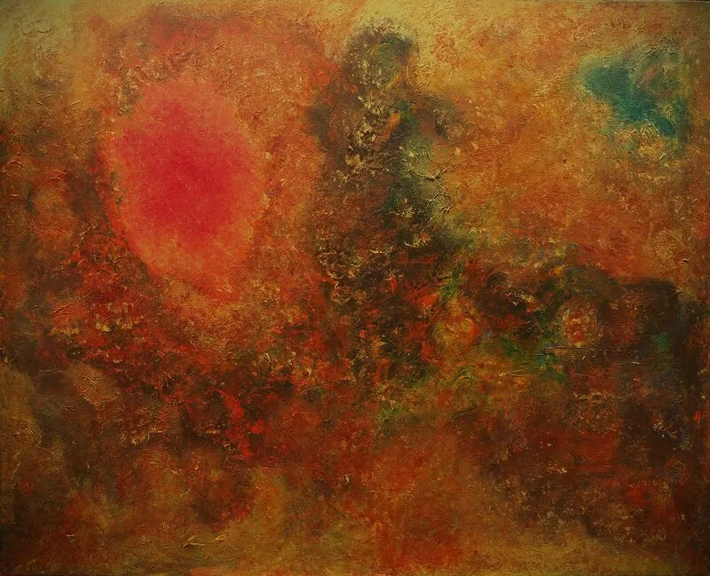 Akrylmålning Inner Landscape av Sabine Garpered