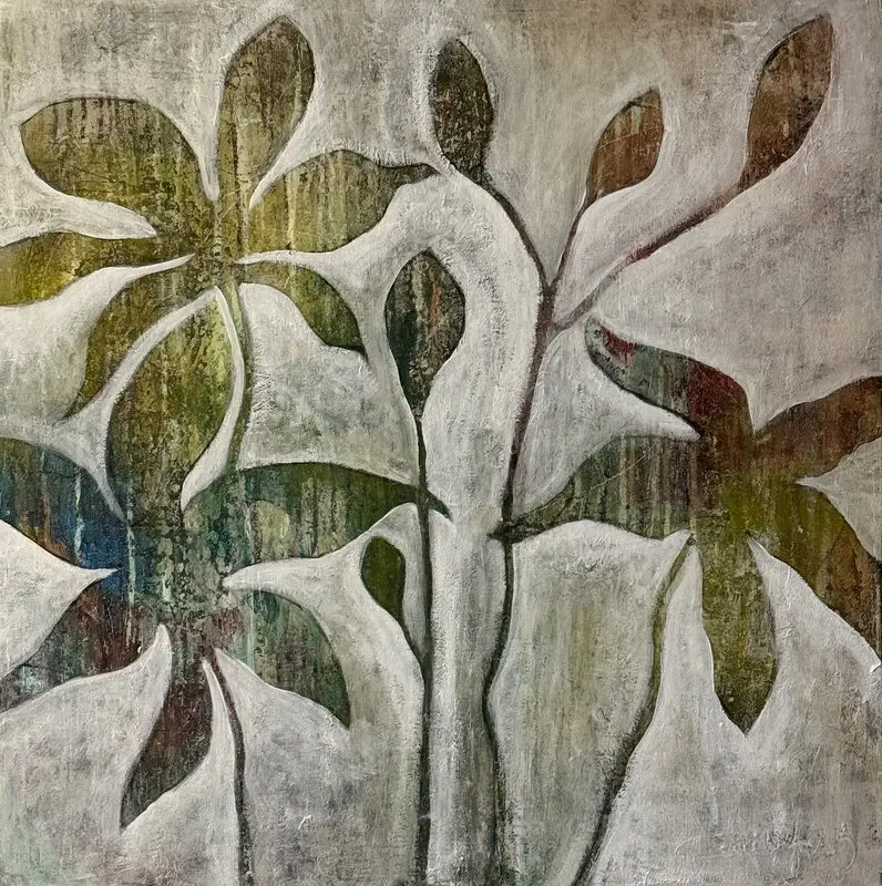 Akrylmålning I rörelse av Camilla Lundgren