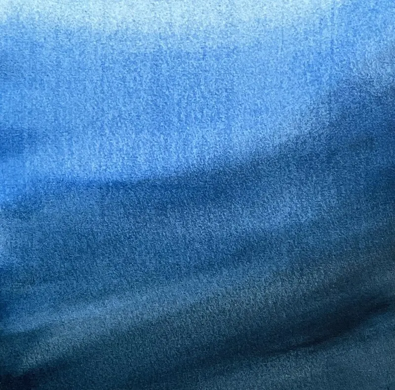 Akvarell Blue II av Anna Sundkvist / @veras_akvareller