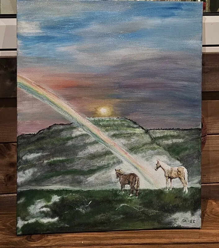 Akrylmålning av Catherine Aspdahl