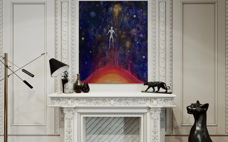 Oljemålning UNIVERSUM av Hasse Nyander