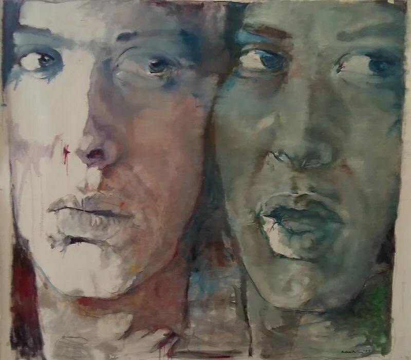 Oljemålning Blue velvet av Berthel Martinson