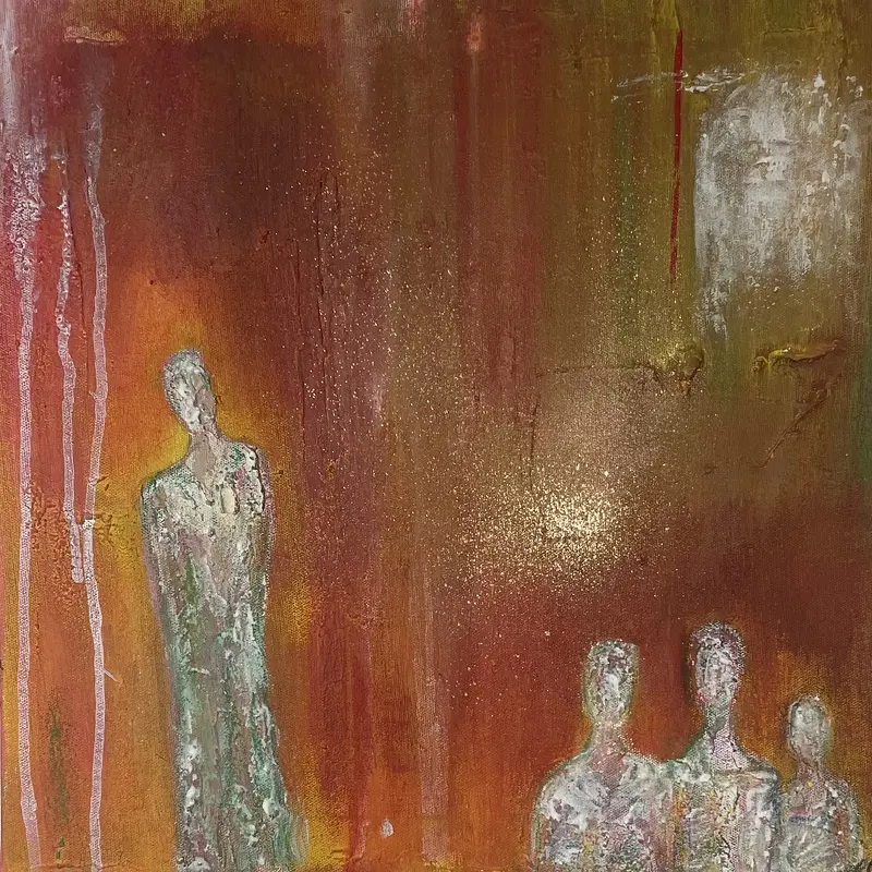 Akrylmålning The quiet fourth av Donna Lee Johansson