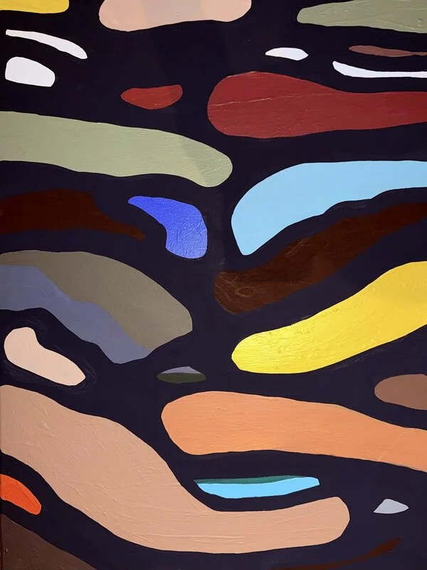 Oljemålning Whispers of Color av Omid Ghorab Art