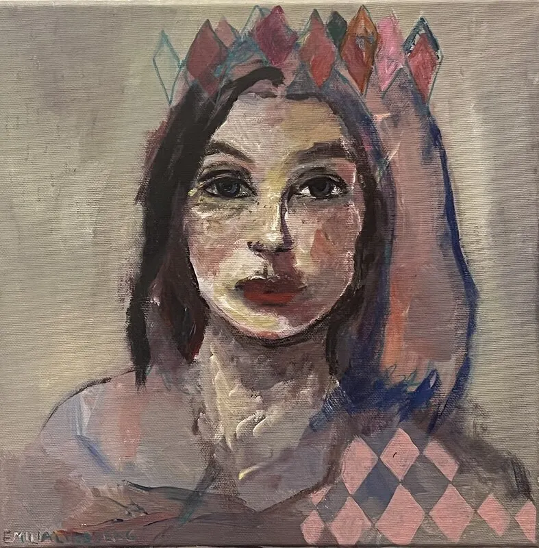 Akrylmålning Crown of the night av Emilia Lindberg