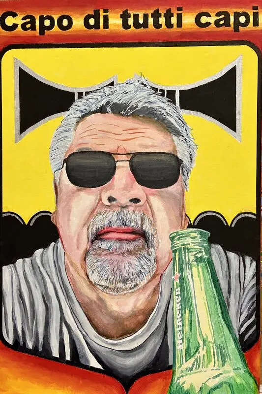 Akrylmålning Bossarnas boss av Kim Palonto