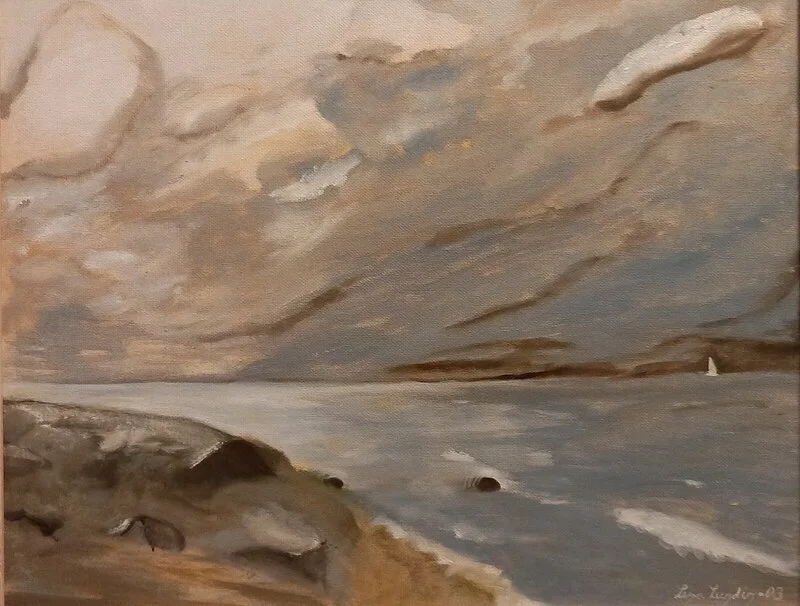 Oljemålning Öland av Lena Lundin