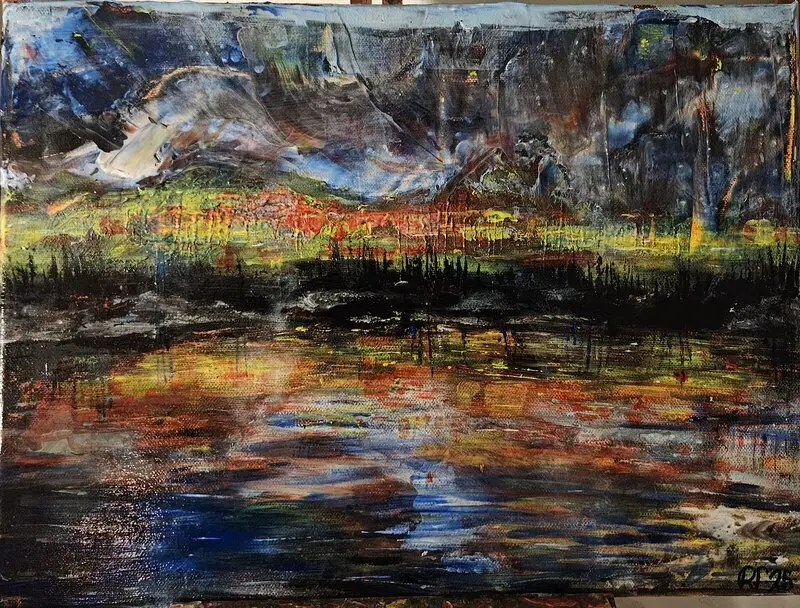 Akrylmålning Akryl av Rickard Forsberg