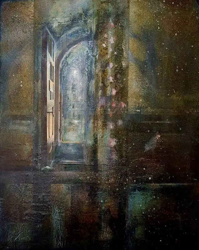 Akrylmålning Dörröppning av Pi MånaLi Ericson