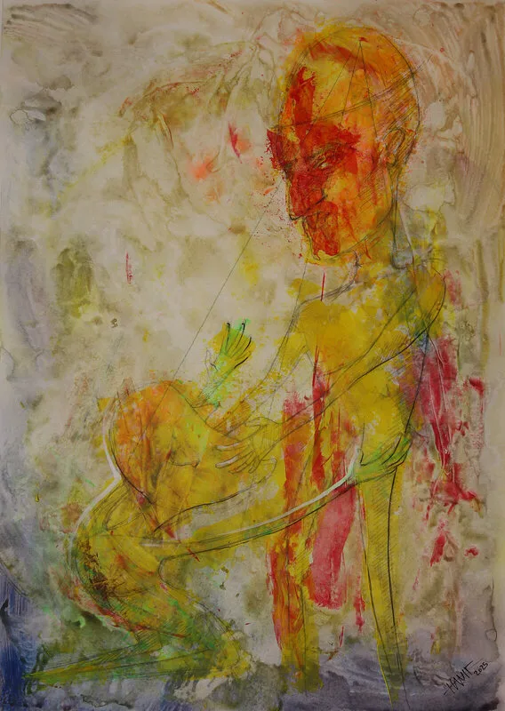 Kneeling Inside My Own Storm av Hanif Bahari