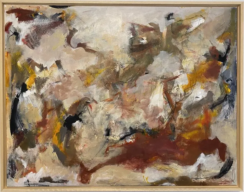 Akrylmålning October lights av Anđela Ristic (AngelaArt)